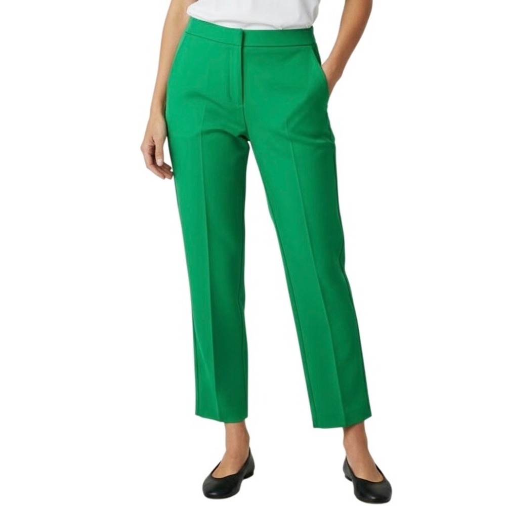 Rachel Zoe Womens Kelly Green Cropped Trousers Size 2 Dress Pants Slacks